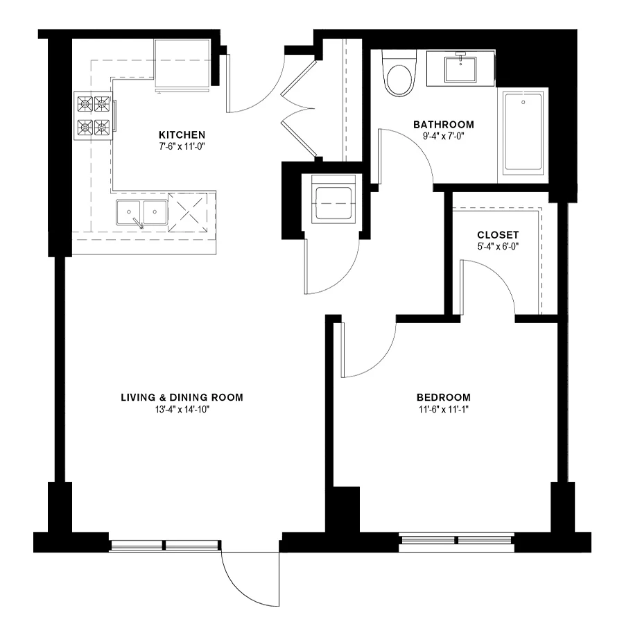Unit 709 floor plan