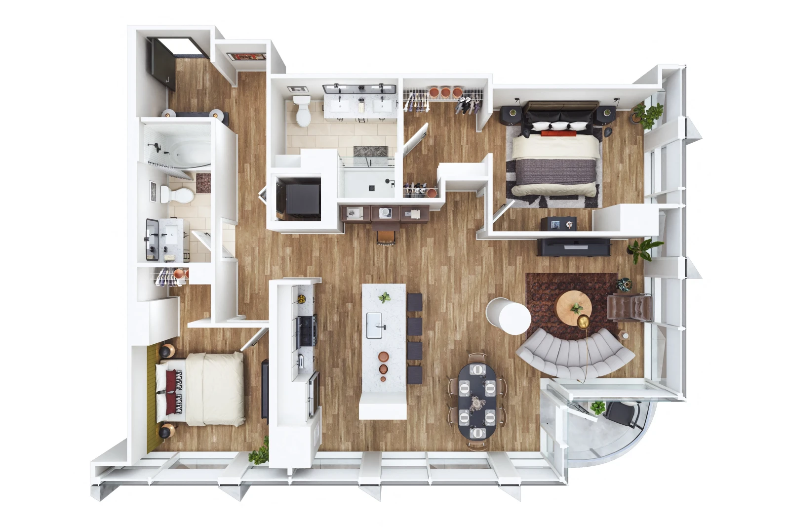 Unit 0408 floor plan