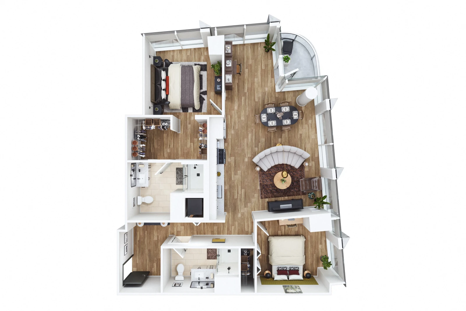 Unit 1705 floor plan