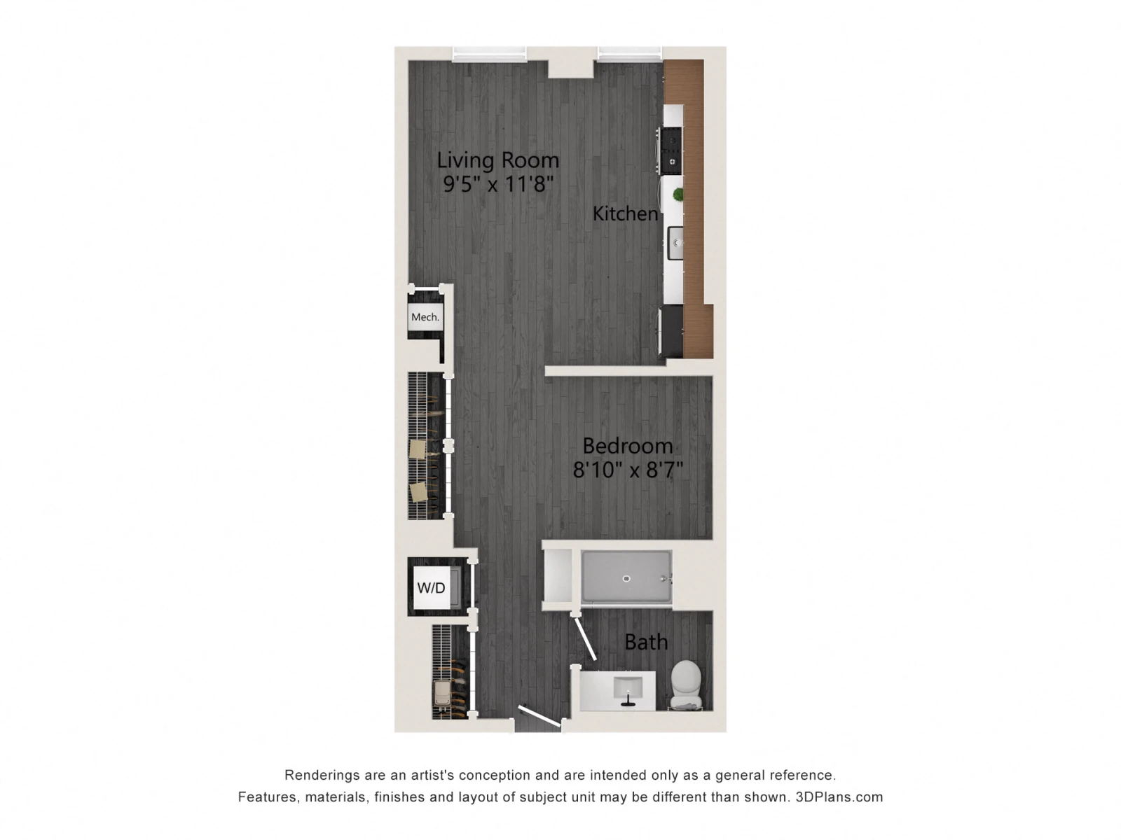 Unit 0425 floor plan