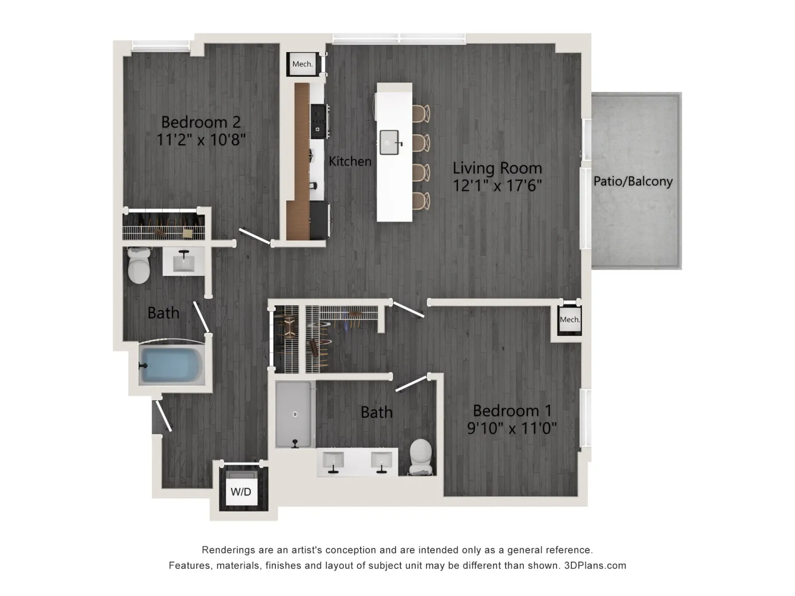Unit 0409 floor plan