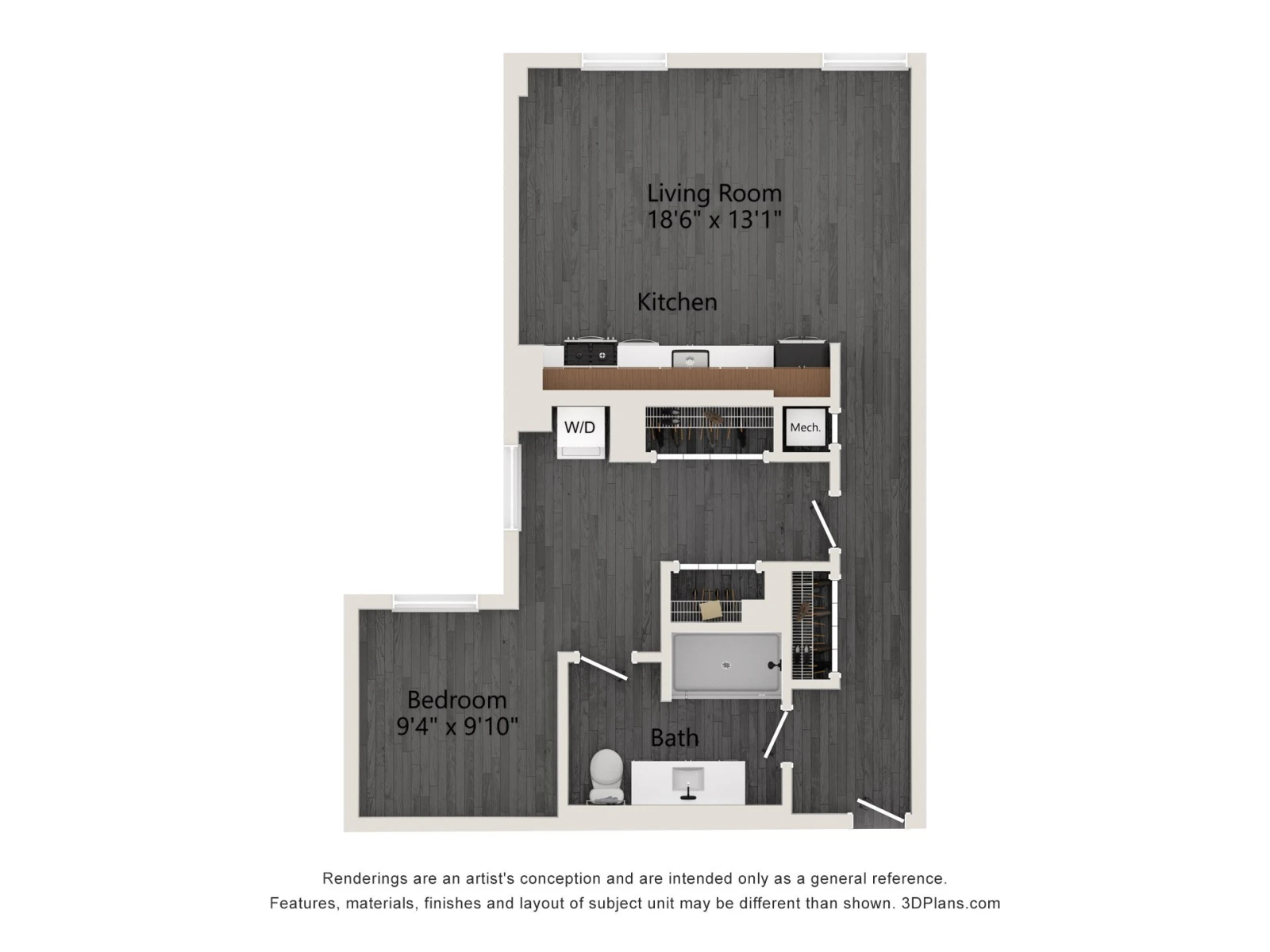 Unit 0517 floor plan