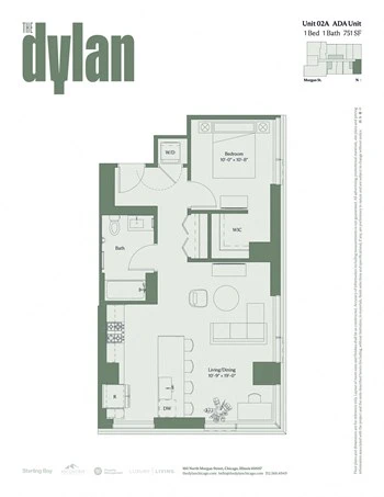 Unit 0702 floor plan