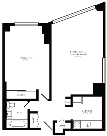 Unit 200804 floor plan