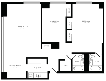 Unit 100314 floor plan