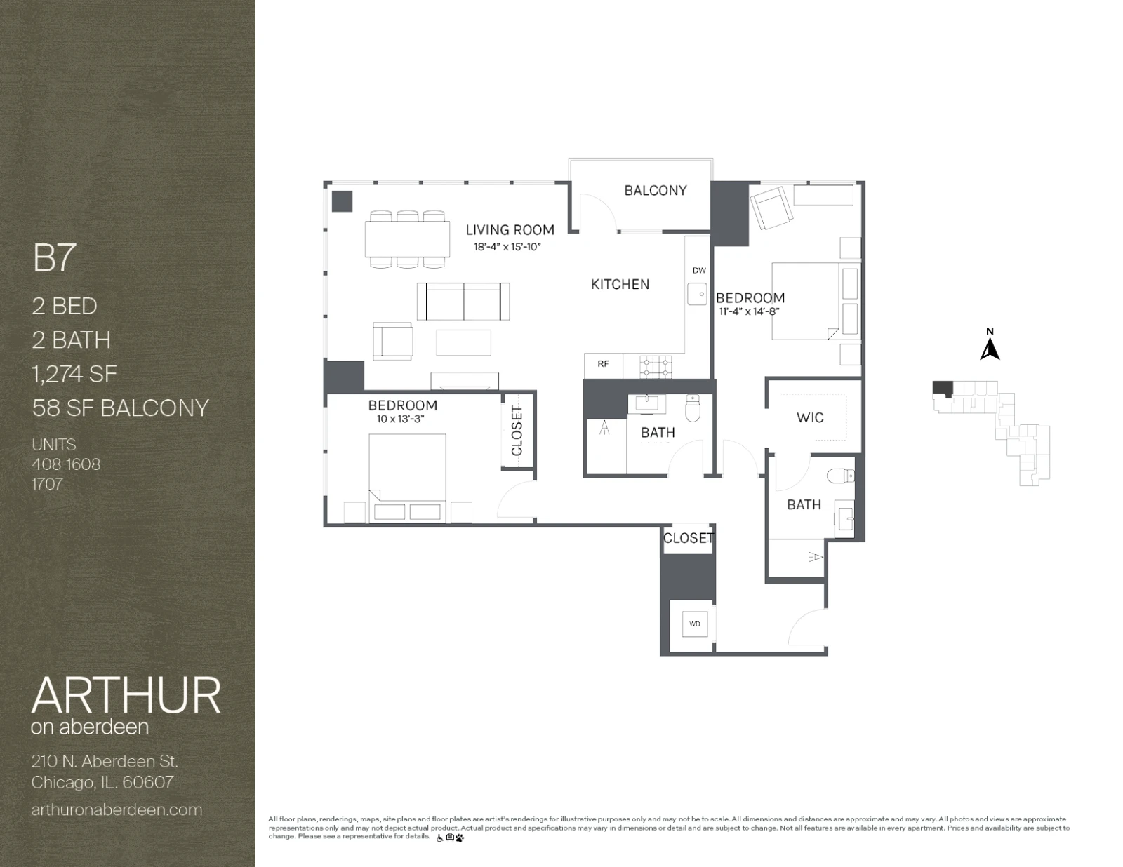 Unit 1008 floor plan