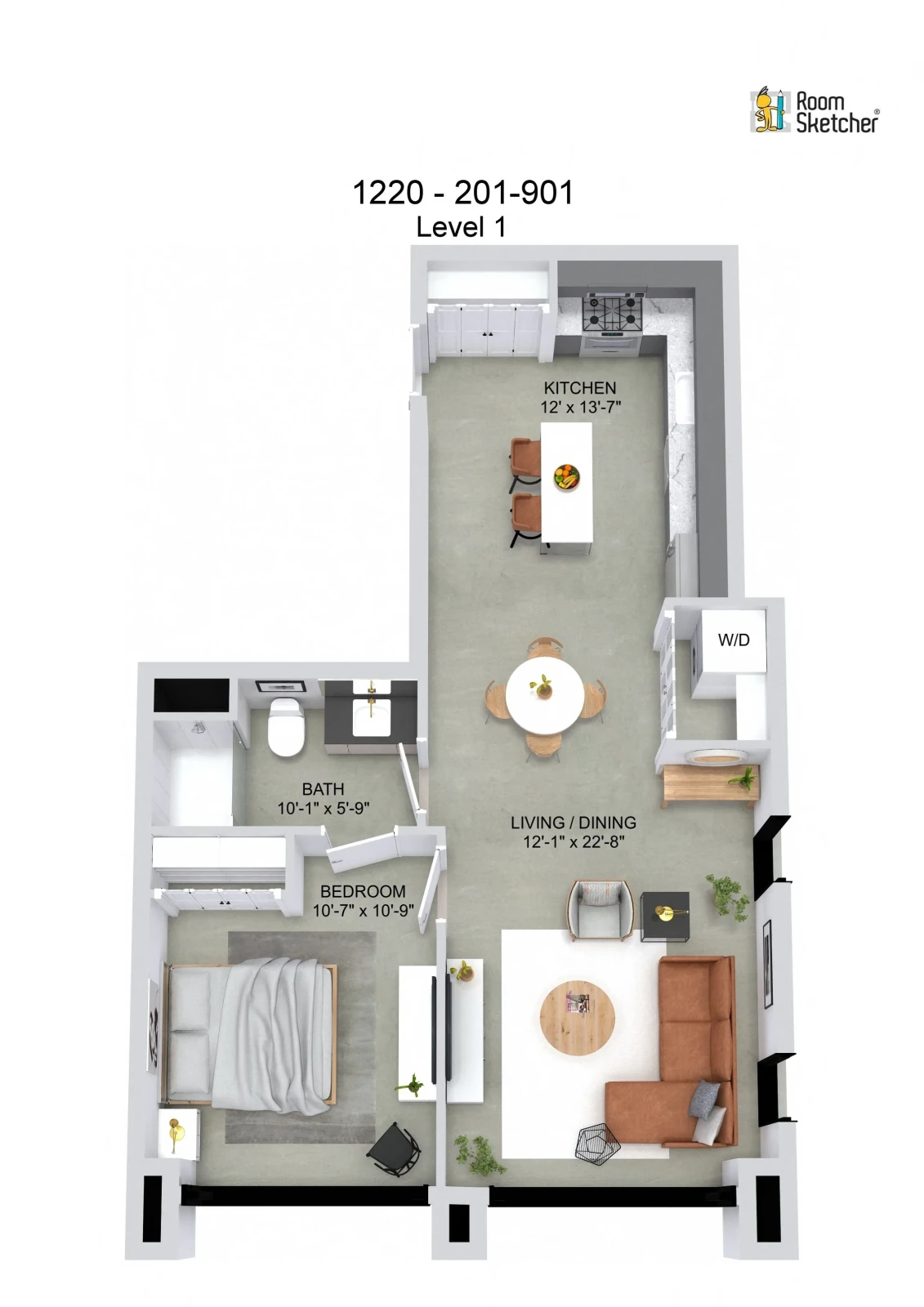 Unit 201 floor plan