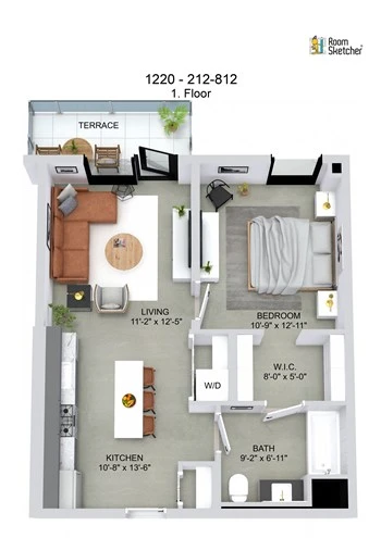 Unit 812 floor plan