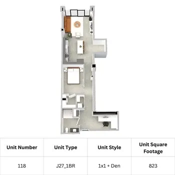 Unit 118 floor plan