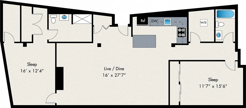 Unit 0705 floor plan