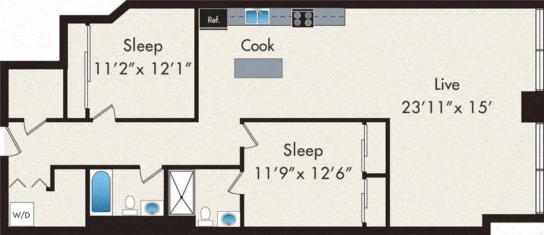 Unit 0302 floor plan