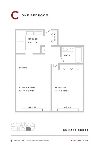 Unit 6501A floor plan