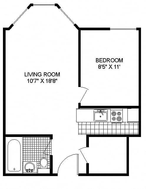 Unit 1807 floor plan