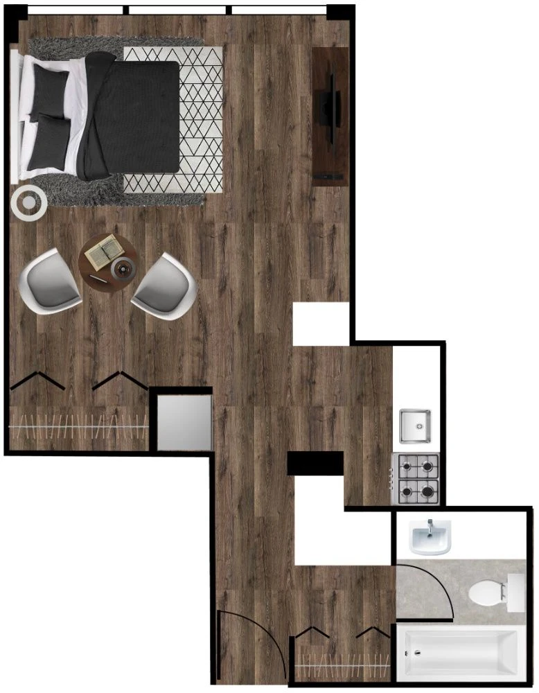 Unit 11D floor plan