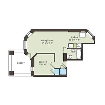 Unit 5405-3C floor plan