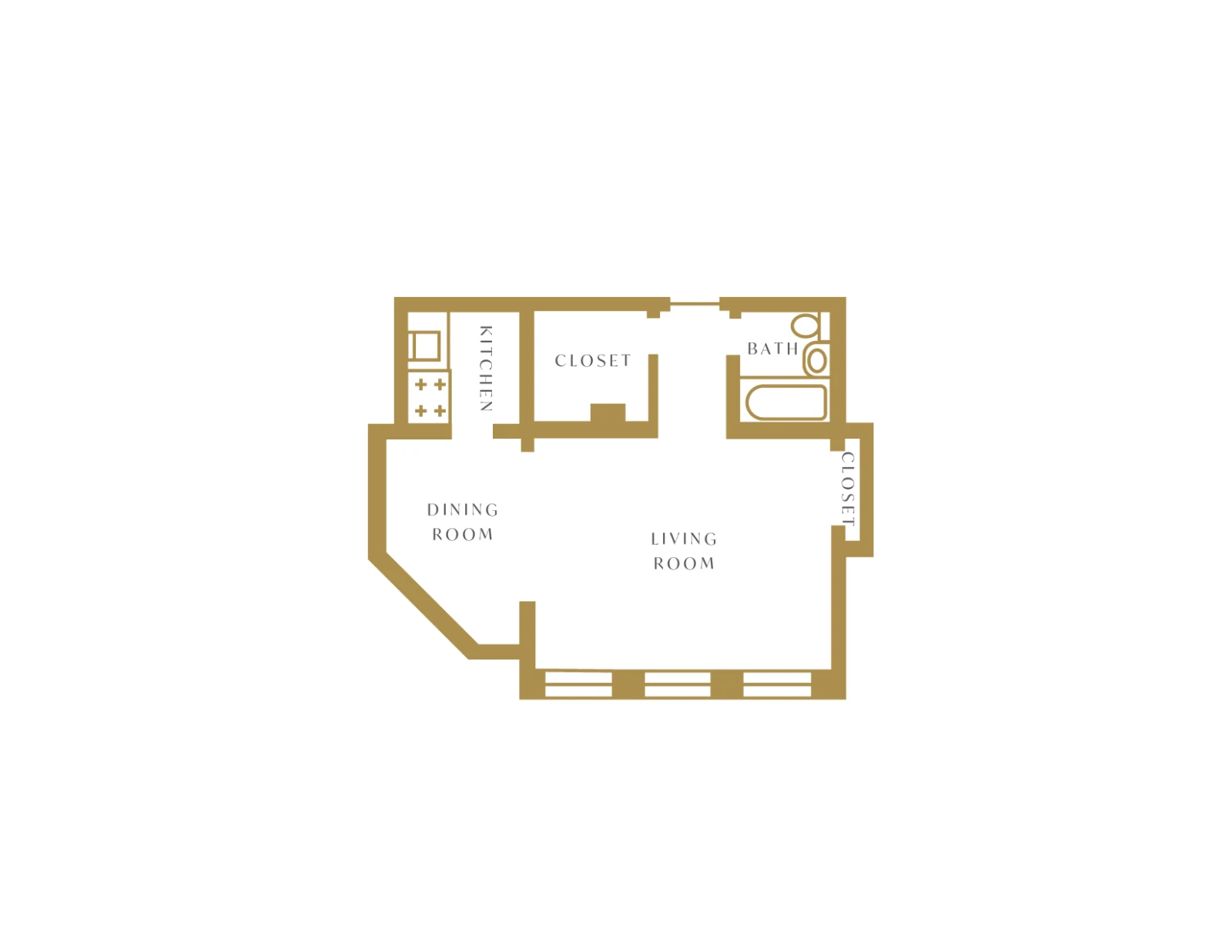 Unit 009K floor plan