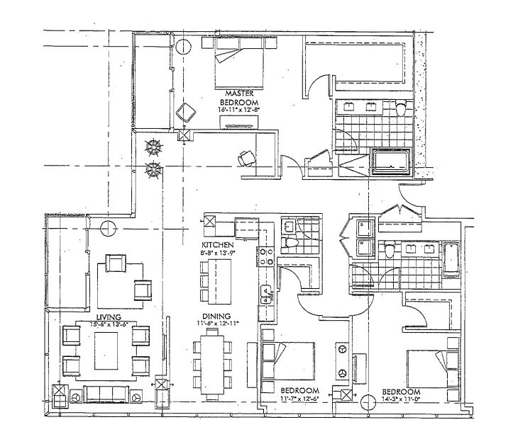 Unit 3409 floor plan