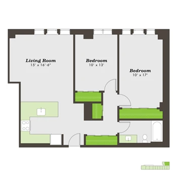 Unit 211 floor plan