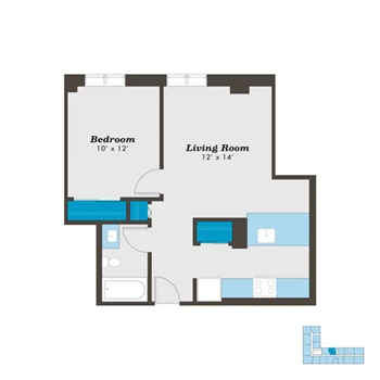 Unit 618 floor plan