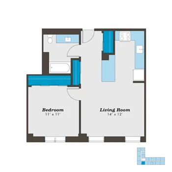 Unit 408 floor plan