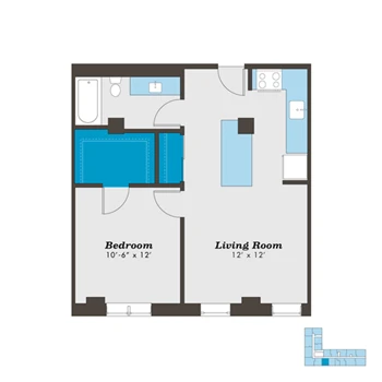 Unit 709 floor plan