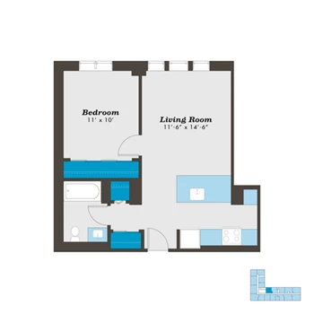 Unit 619 floor plan