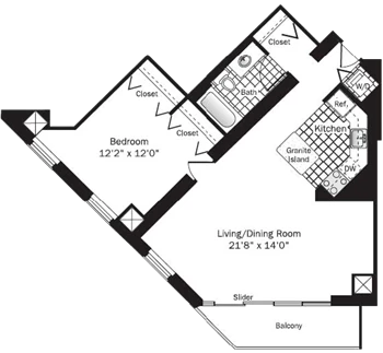 Unit 001004 floor plan