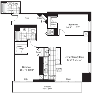 Unit 002401 floor plan