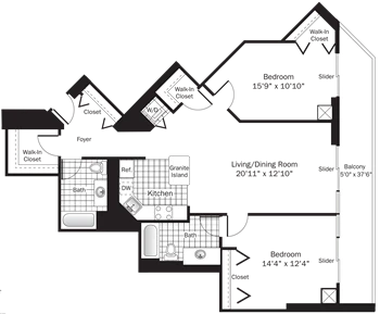 Unit 001611 floor plan