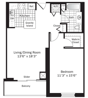 Unit 002303 floor plan