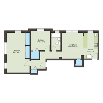 Unit 4740-03B floor plan