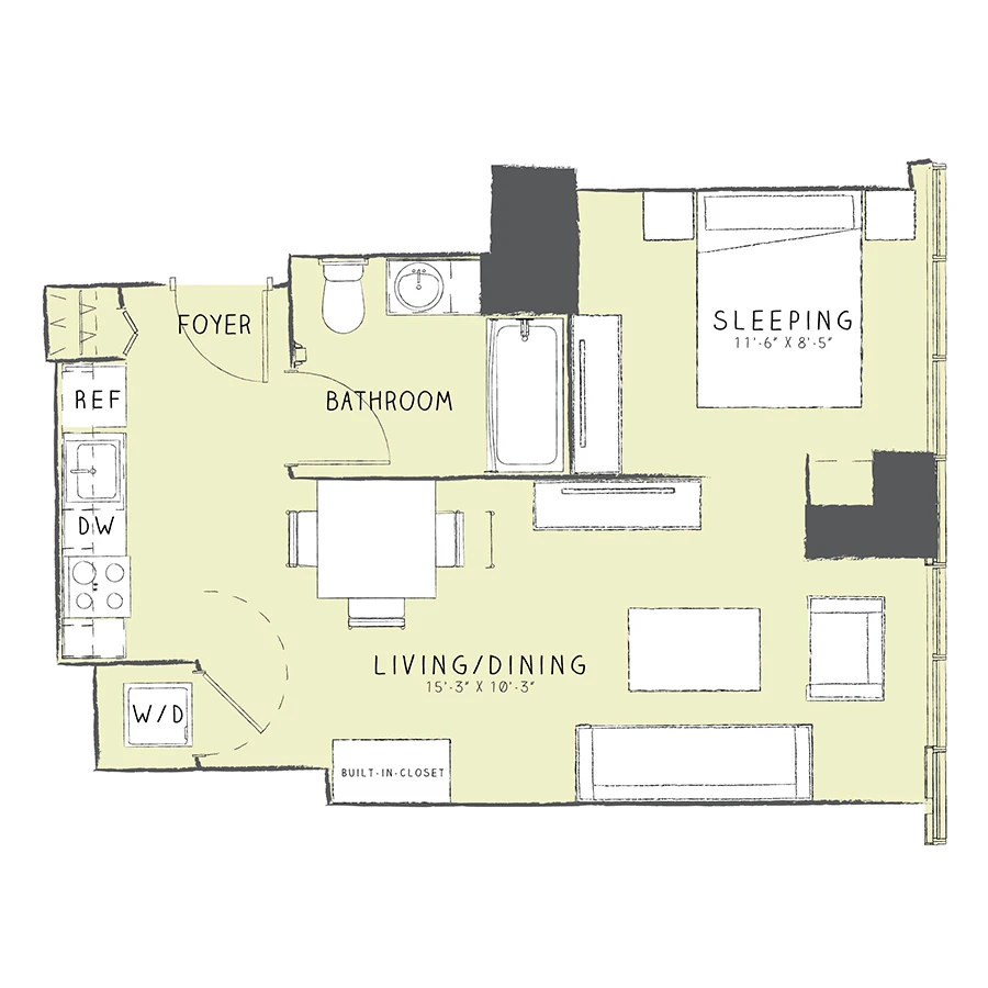 Unit 0702 floor plan