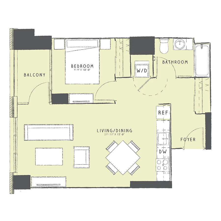 Unit 3305 floor plan