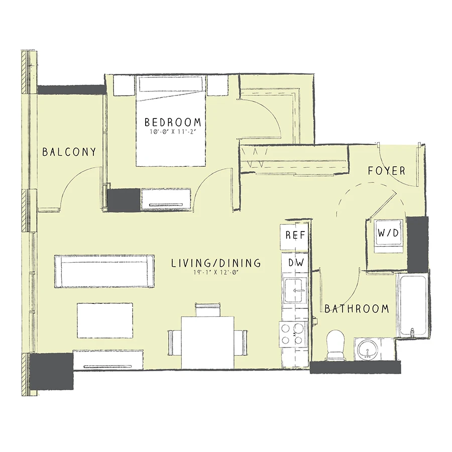Unit 1808 floor plan