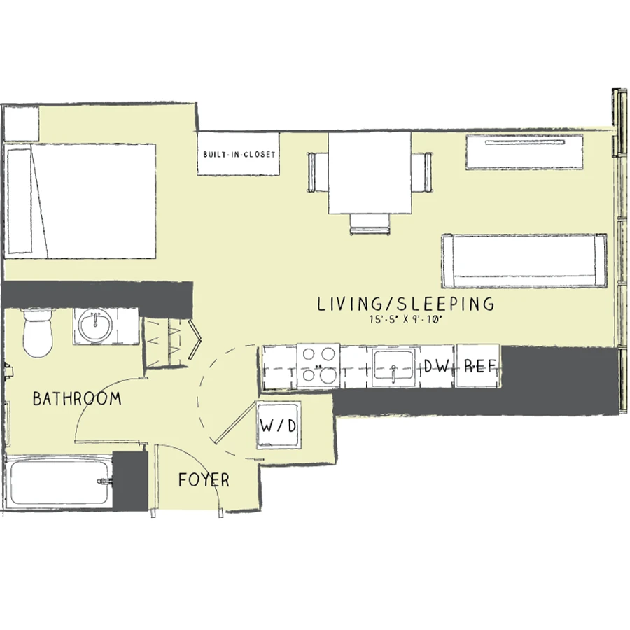 Unit 1803 floor plan