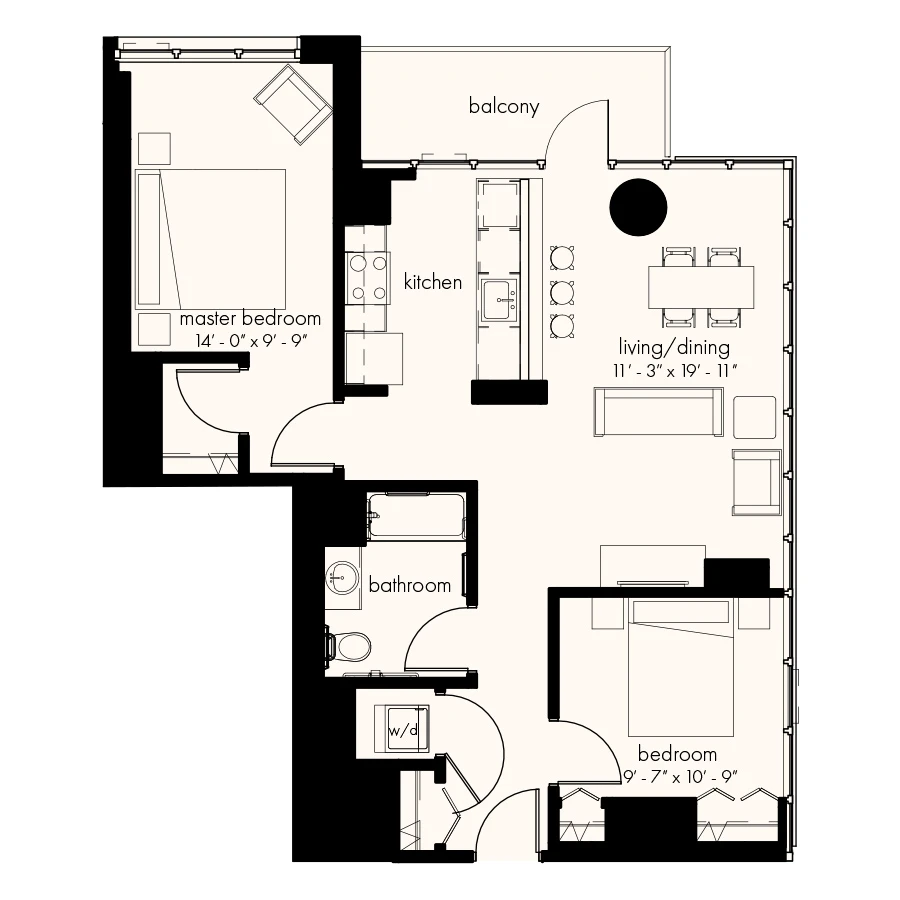 Unit 3209 floor plan