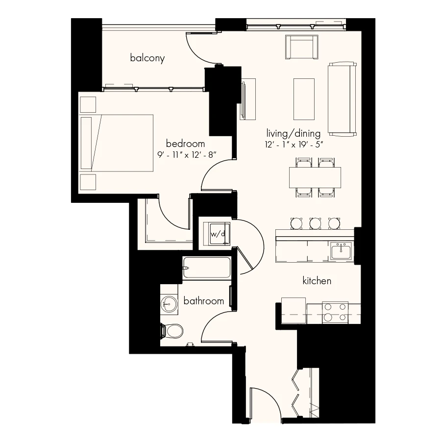 Unit 2513 floor plan