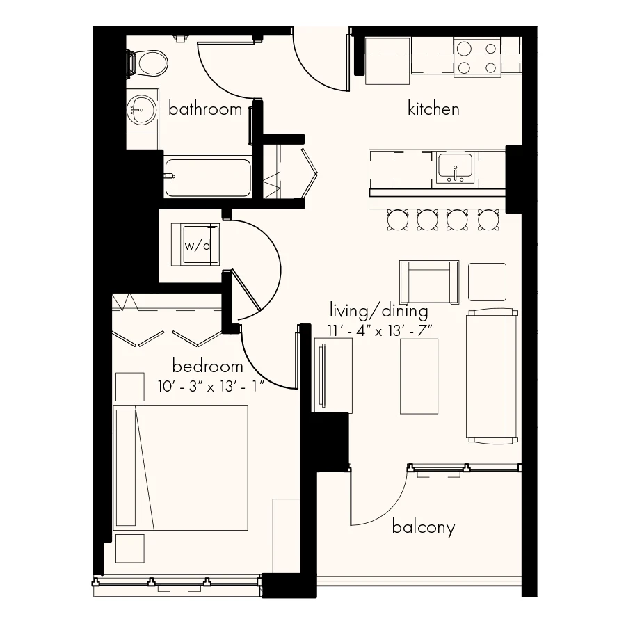 Unit 2303 floor plan