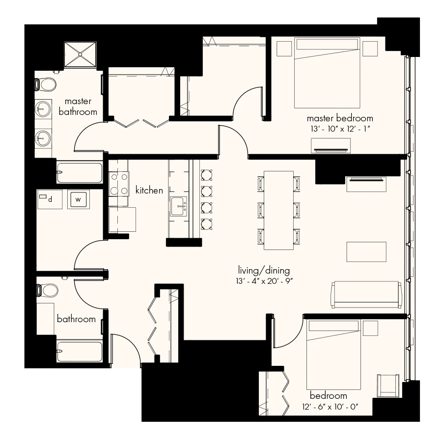 Unit 0209 floor plan