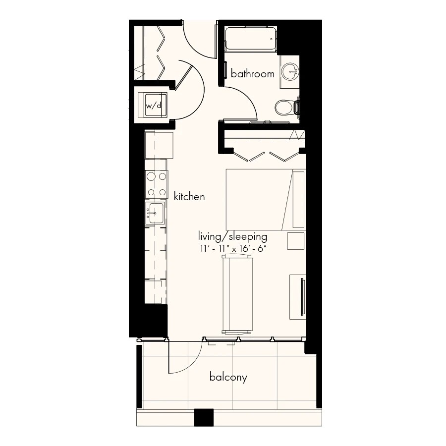 Unit 0302 floor plan