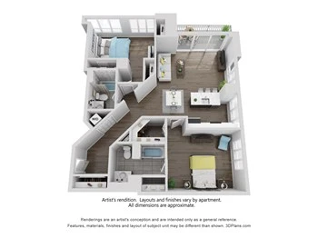 Unit 2004 floor plan