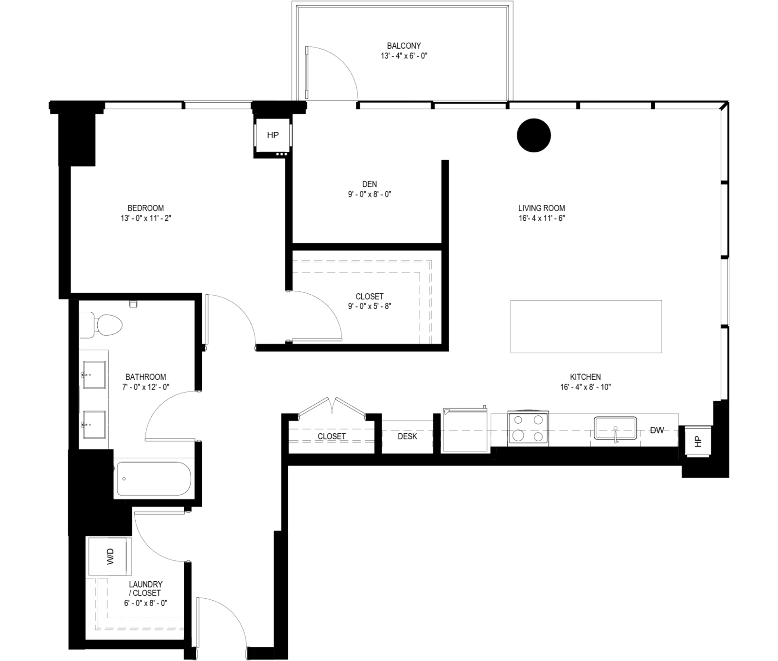 Unit 0504 floor plan