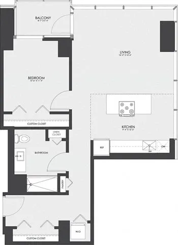 Unit 0807 floor plan
