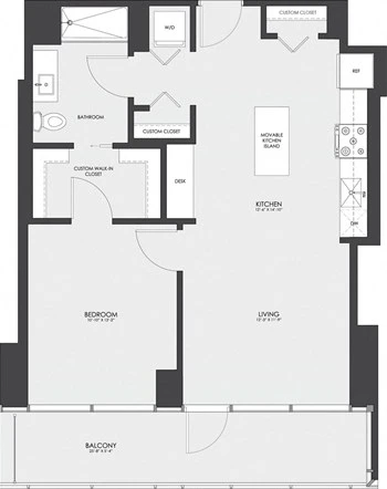 Unit 1710 floor plan