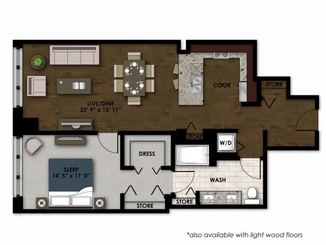 Unit 3603 floor plan