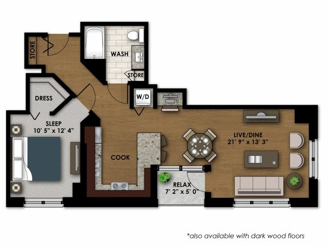 Unit 2208 floor plan