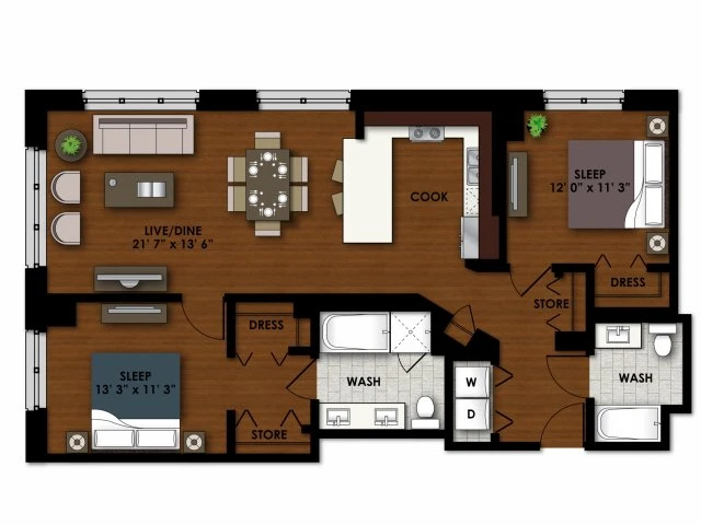 Unit 4701 floor plan