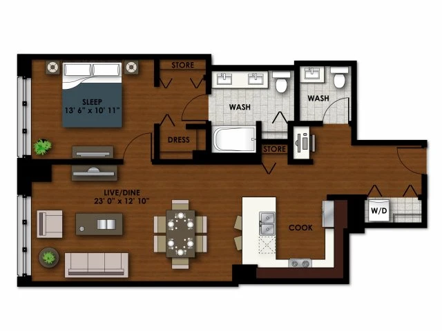 Unit 4803 floor plan