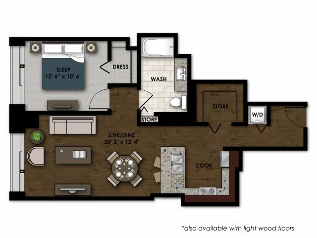 Unit 2104 floor plan