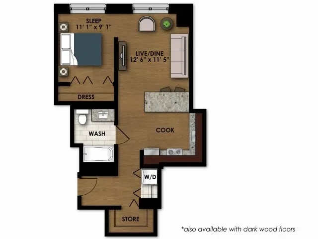 Unit 3501 floor plan